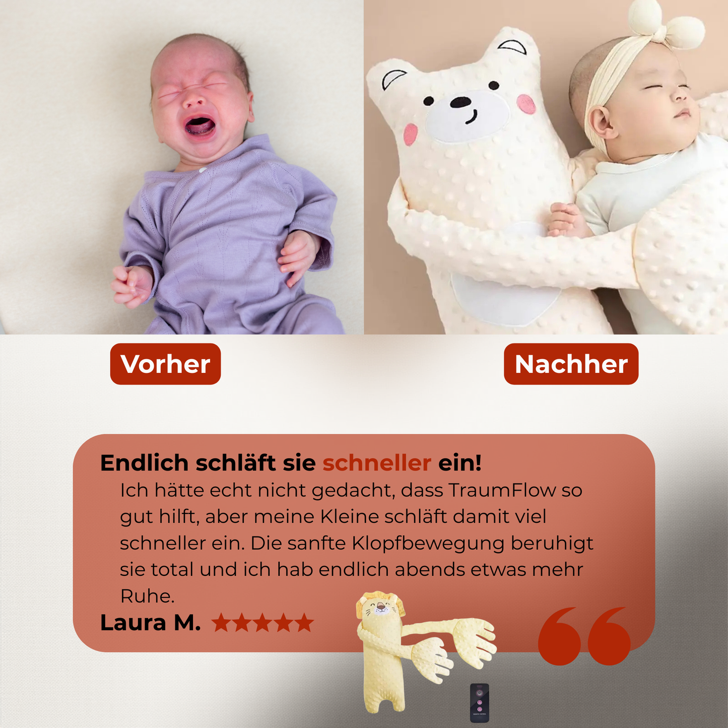 TraumFlow - das beruhigende Einschlaf-Kuscheltier